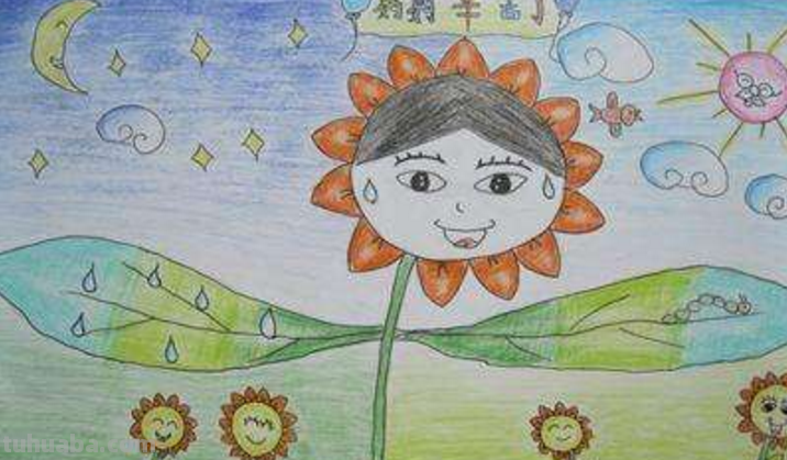幼儿园中班的学生怎么画感恩母亲节图