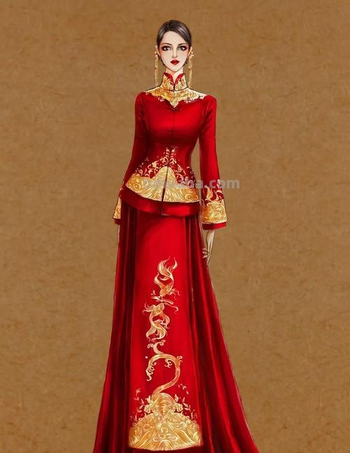 新娘中式礼服怎么画 新娘中式礼服怎么画好看