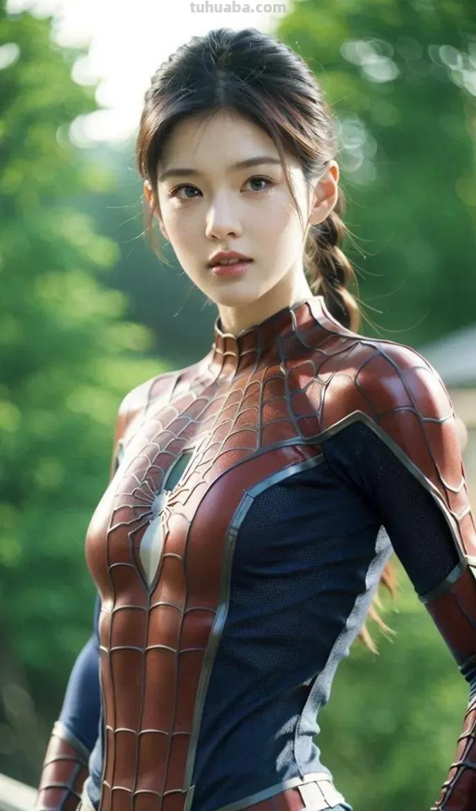 cosplay女蜘蛛侠，cosplay颜值天花板，美少女模仿秀写真图集