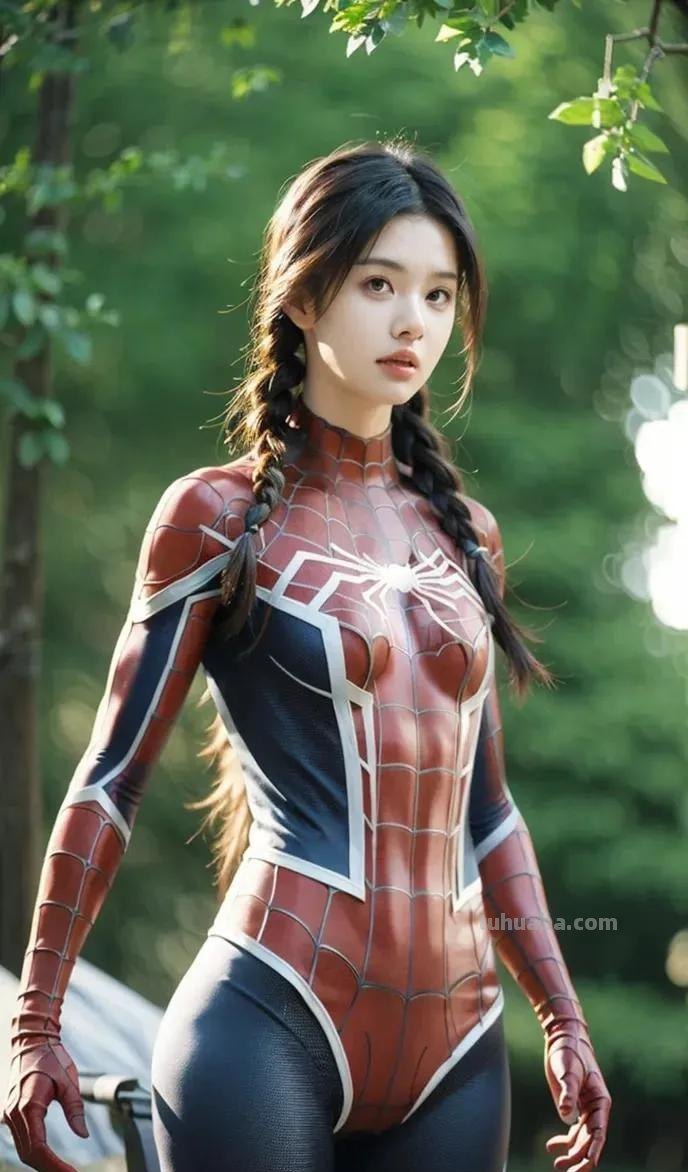cosplay女蜘蛛侠，cosplay颜值天花板，美少女模仿秀写真图集