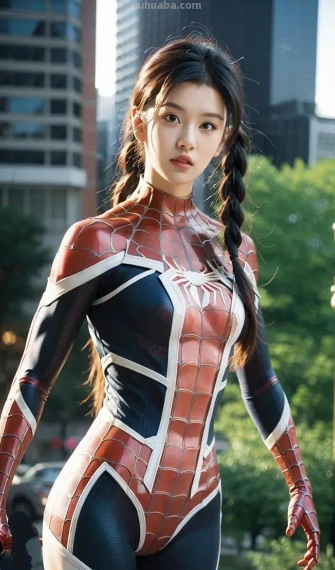 cosplay女蜘蛛侠，cosplay颜值天花板，美少女模仿秀写真图集