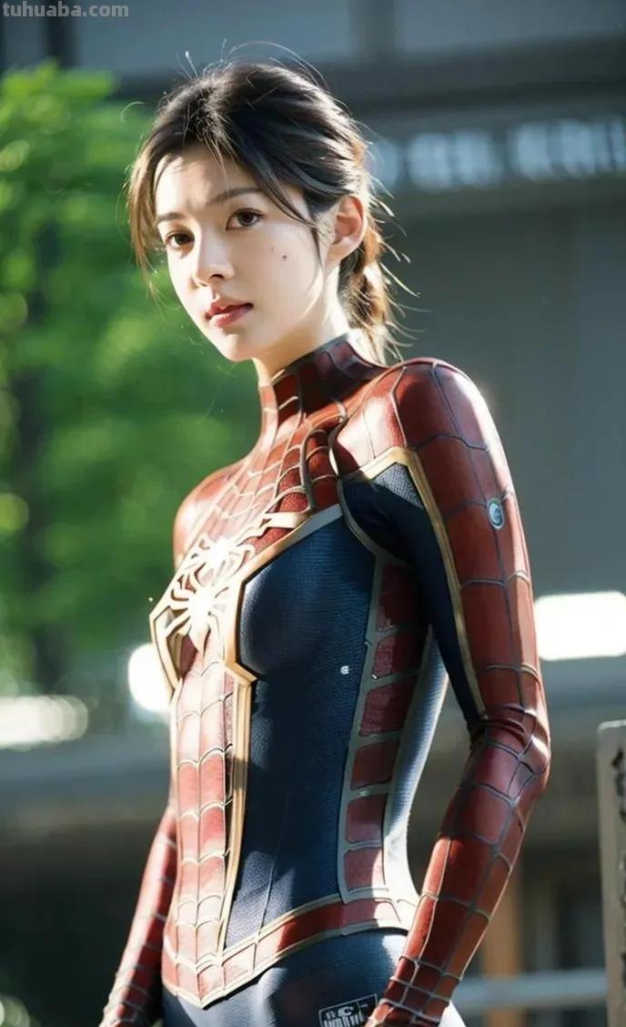 cosplay女蜘蛛侠，cosplay颜值天花板，美少女模仿秀写真图集