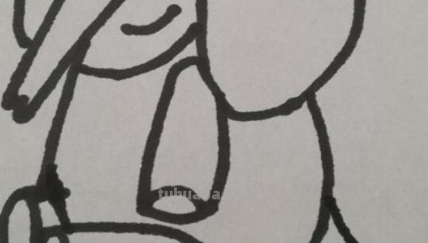 大象怎么画简笔画图片 儿童简笔画：大象的最简单画法？