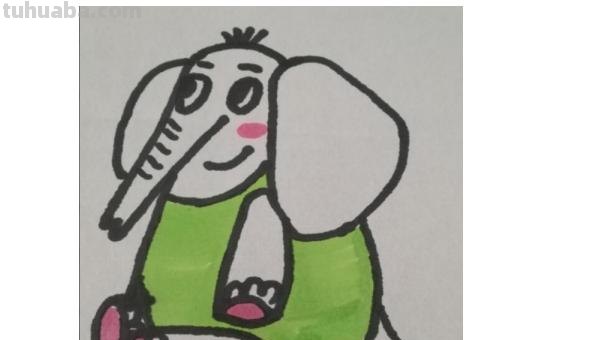 大象怎么画简笔画图片 儿童简笔画：大象的最简单画法？