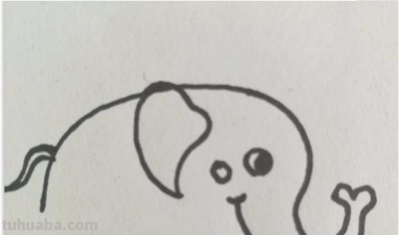 大象怎么画简笔画图片 儿童简笔画：大象的最简单画法？