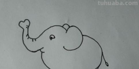大象怎么画简笔画图片 儿童简笔画：大象的最简单画法？