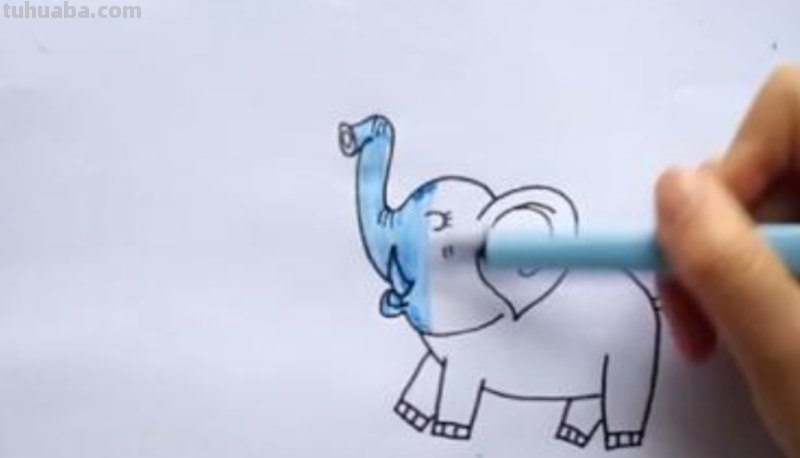 大象怎么画简笔画图片 儿童简笔画：大象的最简单画法？