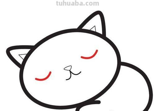 趴着的猫怎么画简笔画 趴着的小猫简笔画怎么画,怎么画趴着的小猫咪?