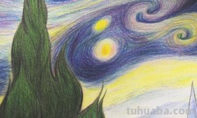 怎么用彩铅画梦幻天空 怎么用彩铅画星空画？