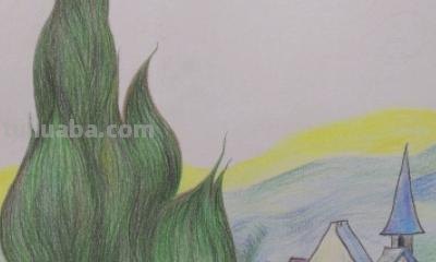 怎么用彩铅画梦幻天空 怎么用彩铅画星空画？