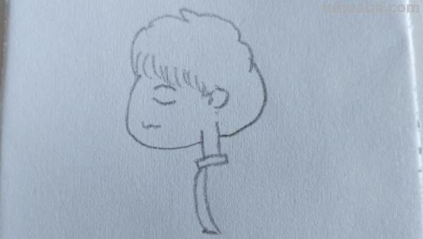 怎么画人物简笔画图片 怎样画简笔画——Q版秦霄贤？