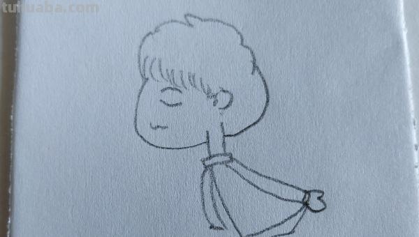 怎么画人物简笔画图片 怎样画简笔画——Q版秦霄贤？