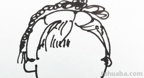 怎么画人物简笔画图片 怎样画简笔画——Q版秦霄贤？