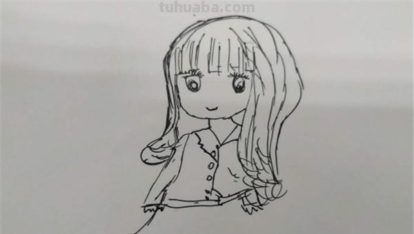 怎么画人物简笔画图片 怎样画简笔画——Q版秦霄贤？