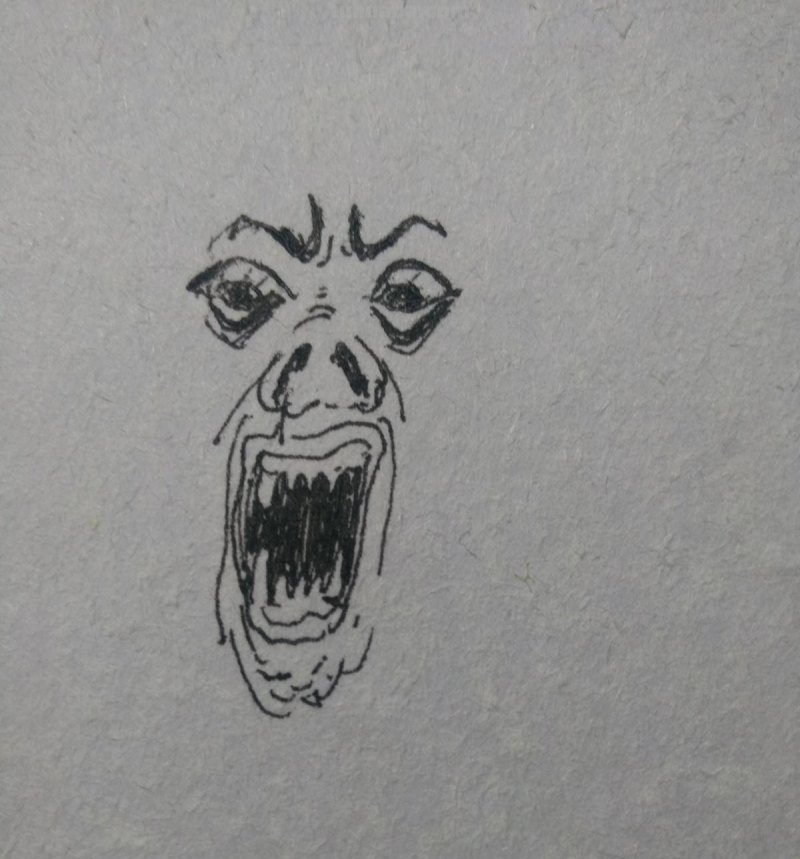 恐速写表情 如何画一张恐怖的画？
