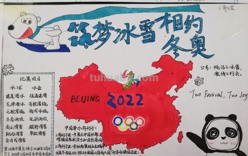 冬奥手抄报怎么配色 魅力冰雪相约冬奥手抄报教程?