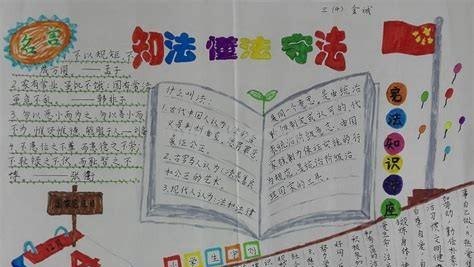 法律怎么学手抄报 知法懂法守法手抄报内容？