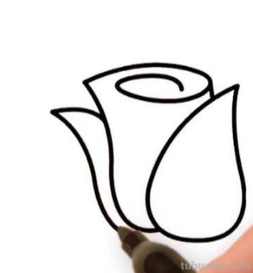 花玫瑰花怎么画简笔画 怎么画简笔画玫瑰花？