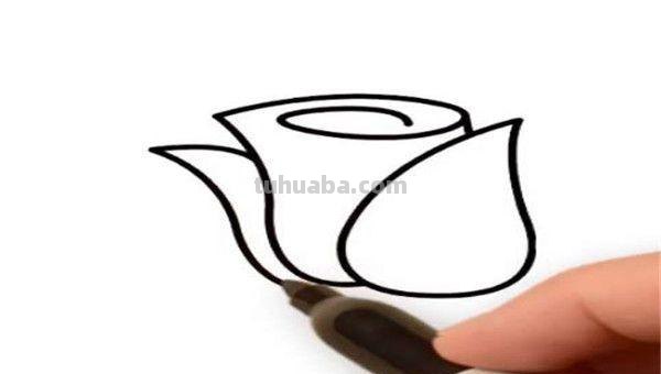 花玫瑰花怎么画简笔画 怎么画简笔画玫瑰花？