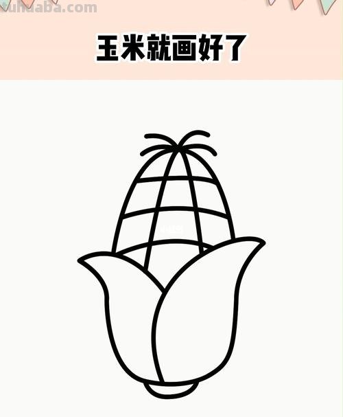 一片玉米怎么画简笔画 玉米的笔画?