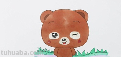 怎么样教会孩子画小熊简笔画?