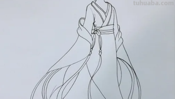 怎么画古装裙子