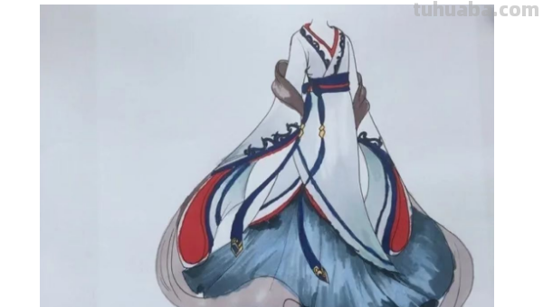 怎么画古装裙子
