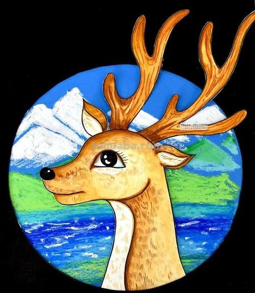 麋鹿儿童 麋鹿儿童画