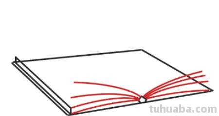 画书怎么画简笔画图片 简笔画---如何画翻开的书本？