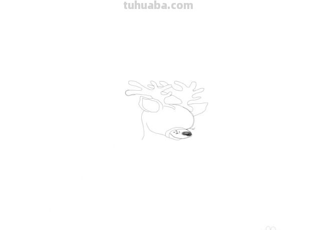 圣诞老人和驯鹿怎么画