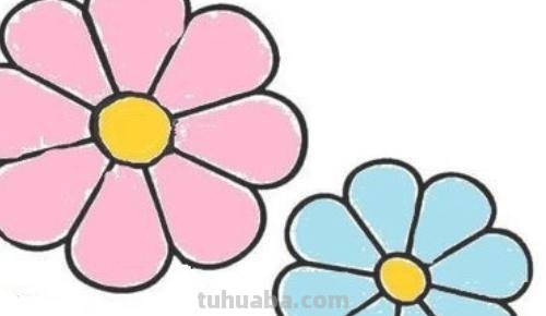 大花怎么画简笔画图片 简笔画：如何教小朋友画出美丽的花朵？