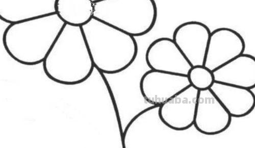 大花怎么画简笔画图片 简笔画：如何教小朋友画出美丽的花朵？