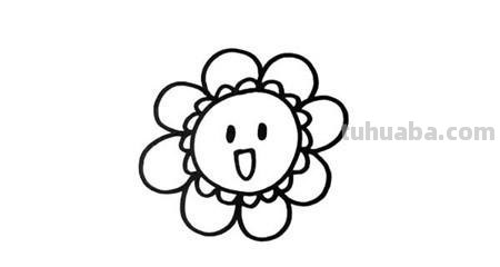 大花怎么画简笔画图片 简笔画：如何教小朋友画出美丽的花朵？