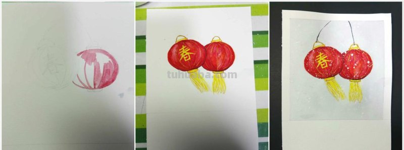 彩铅怎么画新年贺卡图片 贺卡彩铅画教程?
