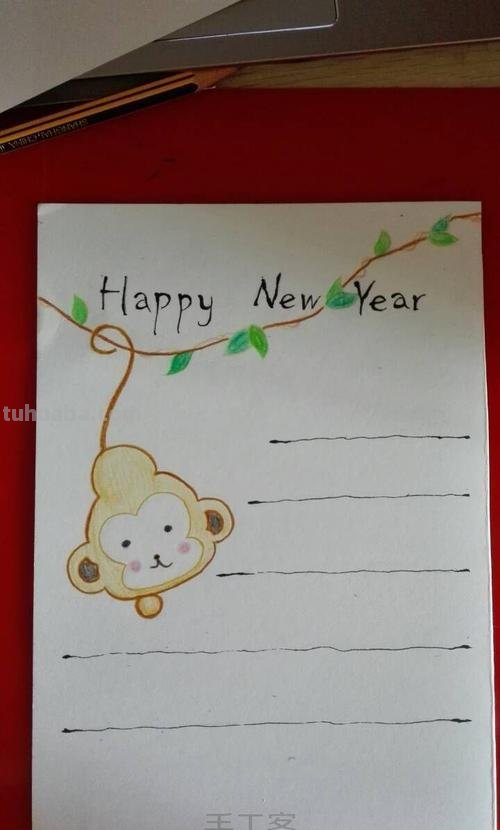 彩铅怎么画新年贺卡图片 贺卡彩铅画教程?