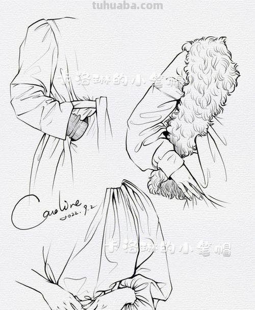速写画技巧毛衣 速写衣纹褶皱穿插方法?