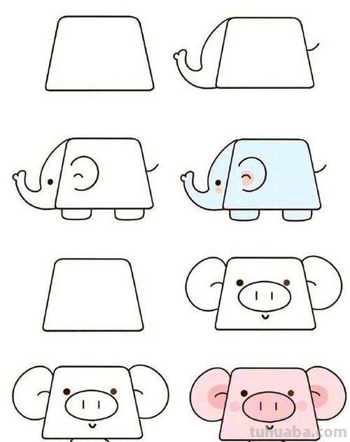 小动物的简笔画怎么画 如何画可爱小动物的简笔画?