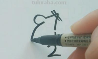 老鼠怎么画简笔画3加2 简笔画——老鼠的几种画法？