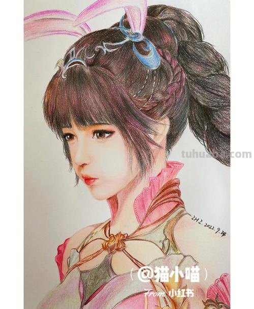 怎么画彩铅漫画小舞 怎么用彩铅画小舞？