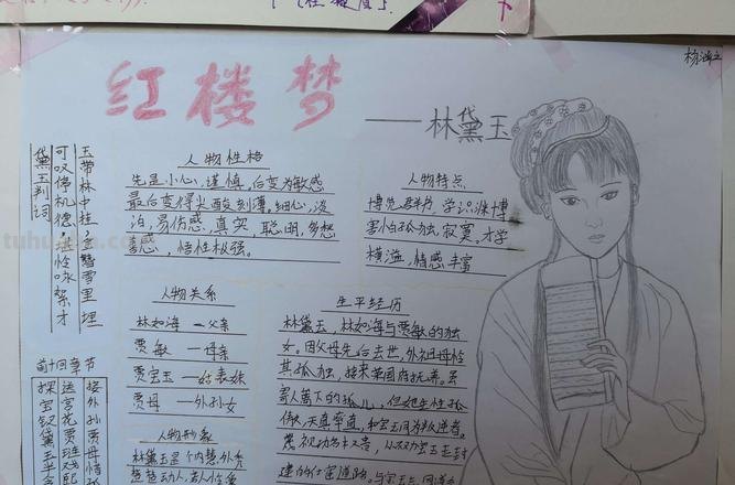 红楼梦读书卡片怎么样 读书卡四大名著内容怎么写?
