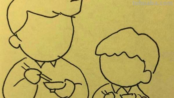 爸爸妈妈简笔画怎么画 少儿简笔画之全家福？