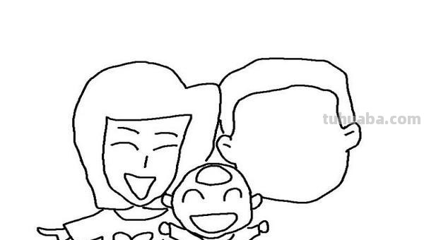 爸爸妈妈怎么画简笔画 少儿简笔画之全家福？