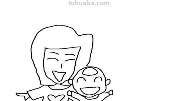 爸爸妈妈怎么画简笔画 少儿简笔画之全家福？
