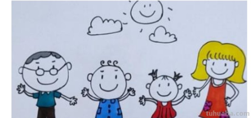 爸爸妈妈怎么画简笔画 少儿简笔画之全家福？