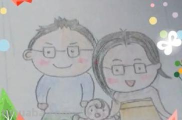 爸爸妈妈怎么画简笔画 少儿简笔画之全家福？