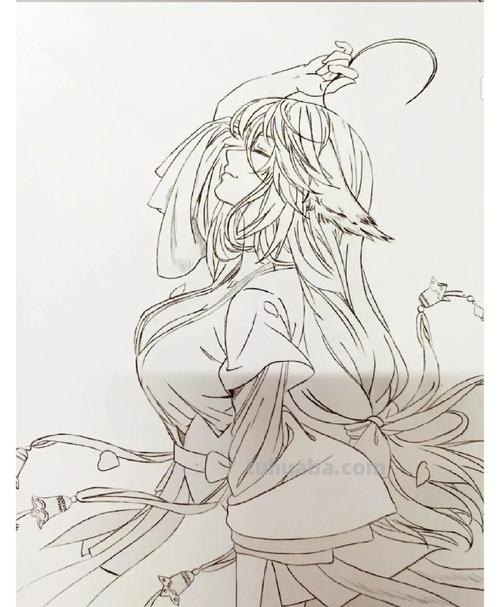 狐妖小红娘手绘 动漫人物狐妖小红娘手绘