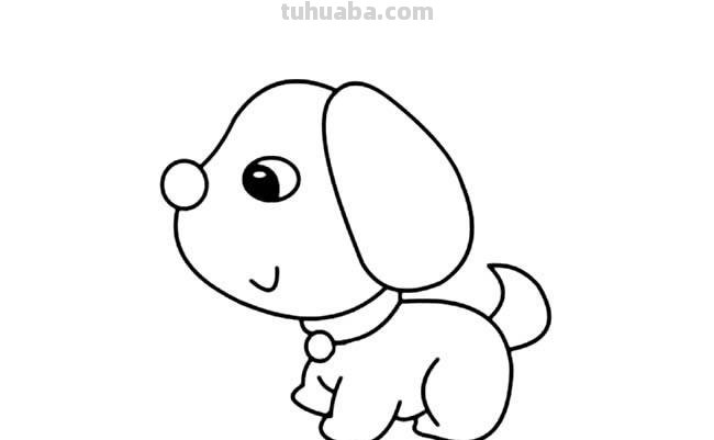 怎么画狗的简笔画图片 怎么画简笔画可爱的小狗?