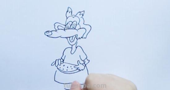 大狼怎么画简笔画图片 大灰狼简笔画怎么画？