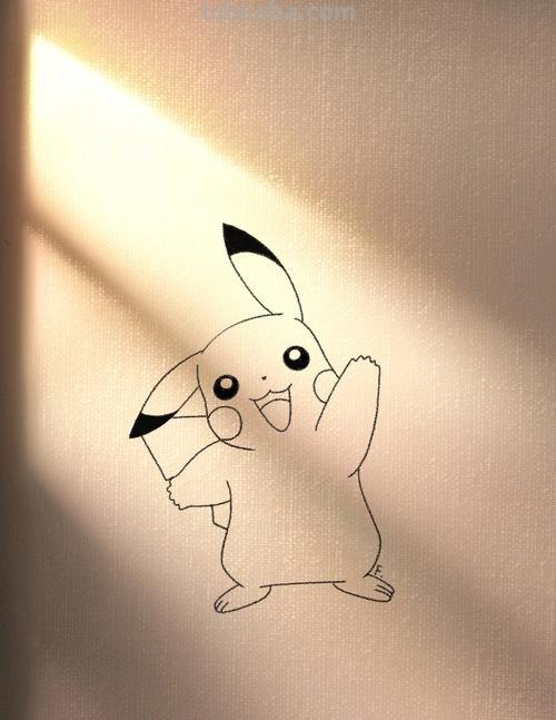 皮卡丘画法 皮卡丘画法 简笔画 可爱