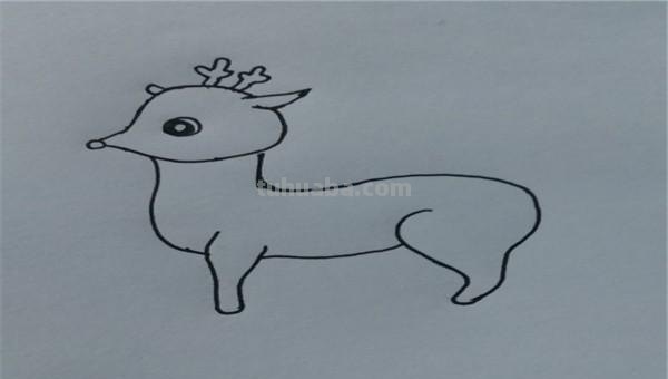 怎么画梅花鹿的简笔画 如何画一个简单的可爱的小梅花鹿？